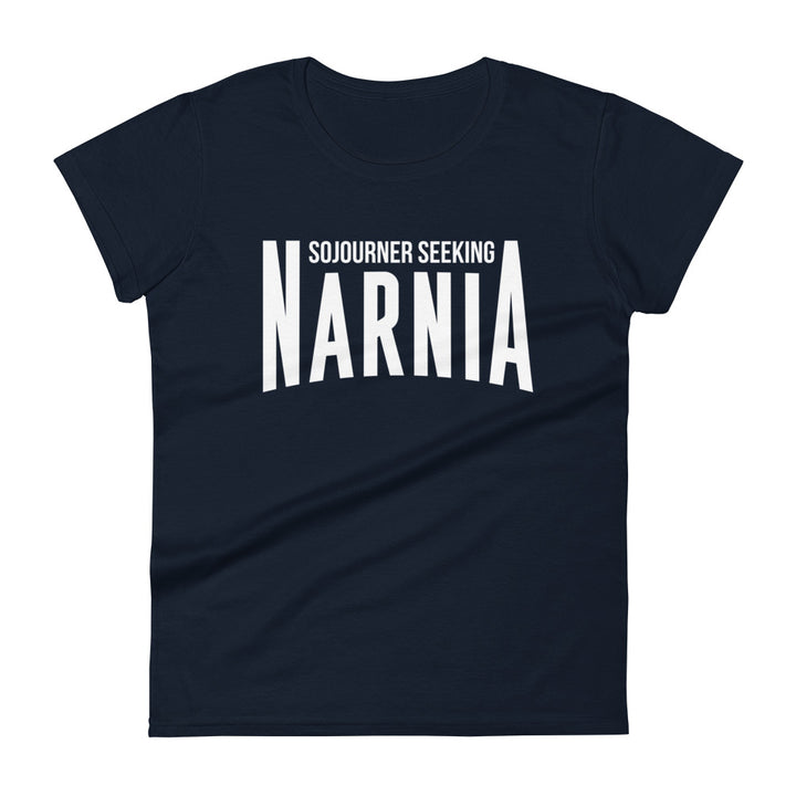 Sojourner Seeking Narnia Women's Tee Women's Tee Navy S 