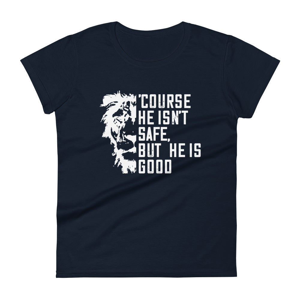 'Course He Isn't Safe Women's Tee Women's Tee Navy S 