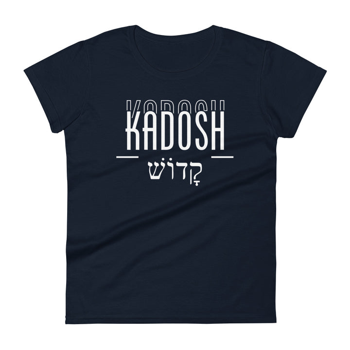 Kadosh Hebrew Script Women's Tee Women's Tee Navy S 