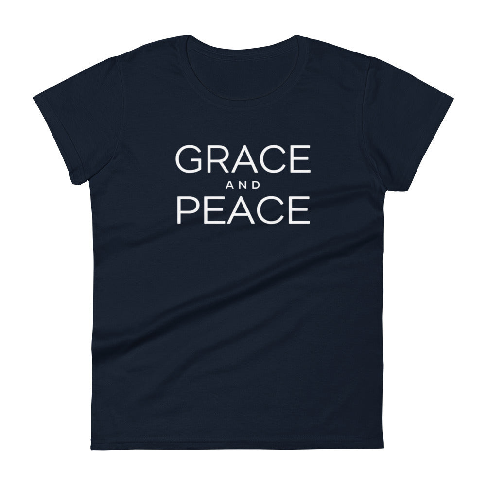 Grace and Peace Women's Tee Women's Tee Navy S 