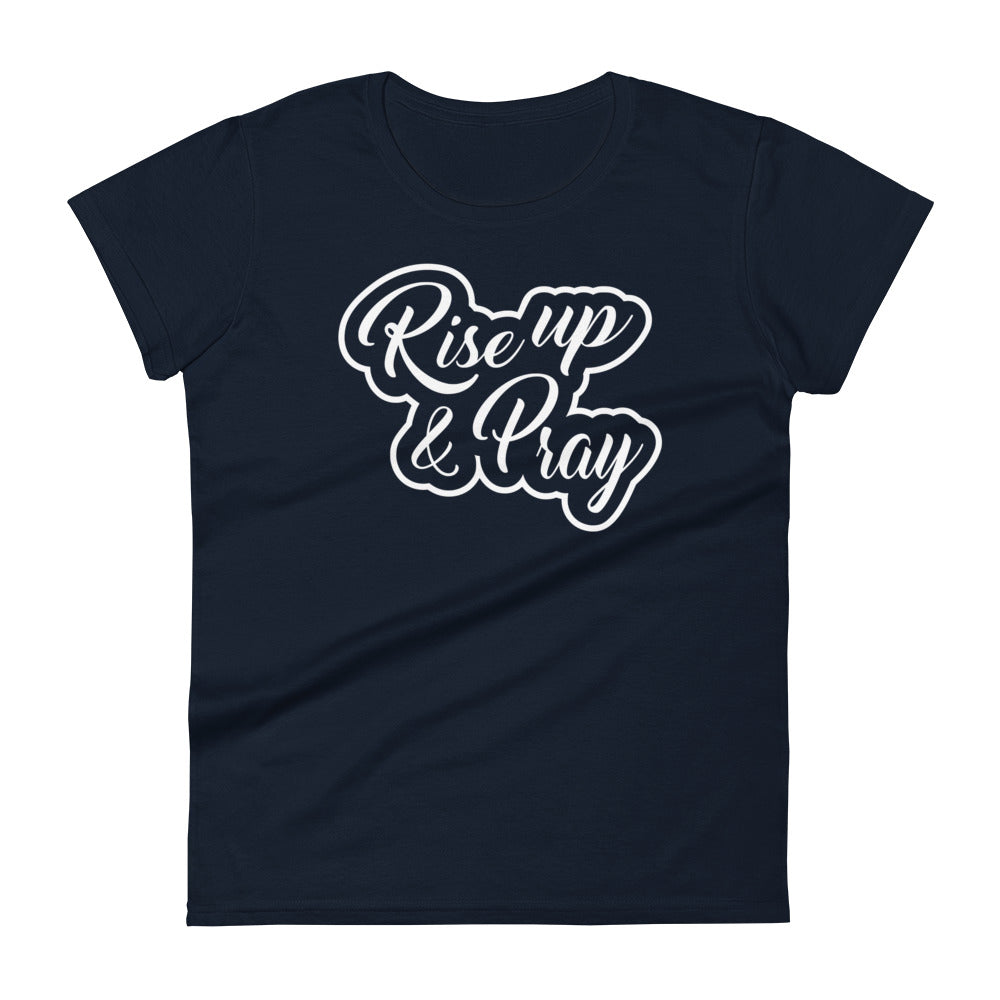 Rise Up & Pray Women's Tee Women's Tee Navy S 