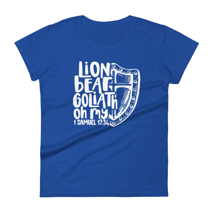 Lion Bear Goliath Oh My Women's Tee Women's Tee Royal Blue S 