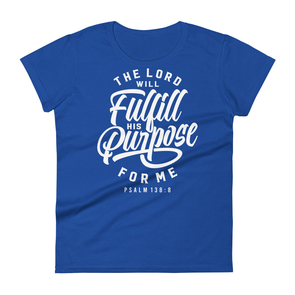 Fulfill His Purpose Women's Tee Women's Tee Royal Blue S 