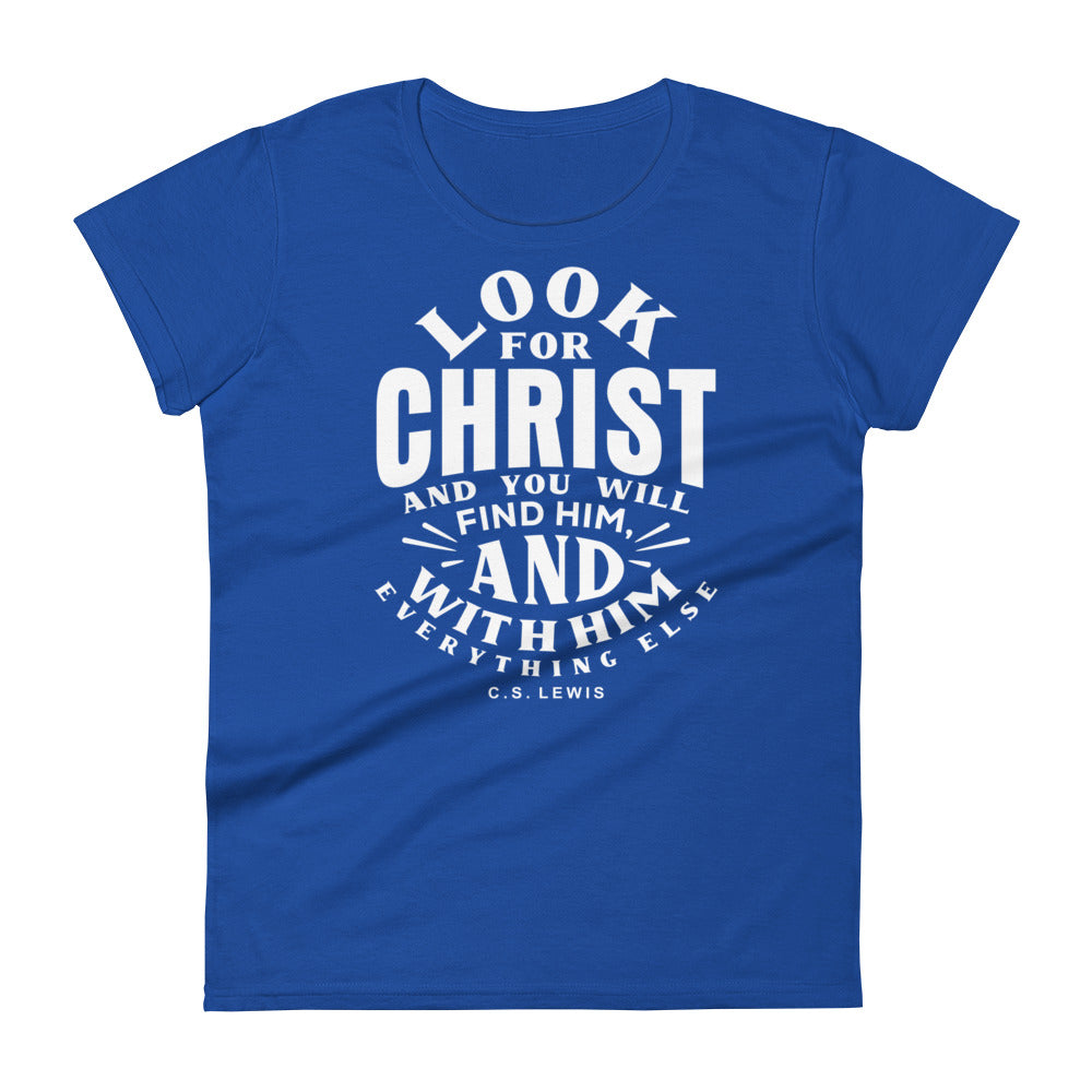 Look For Christ Women's Tee Women's Tee Royal Blue S 