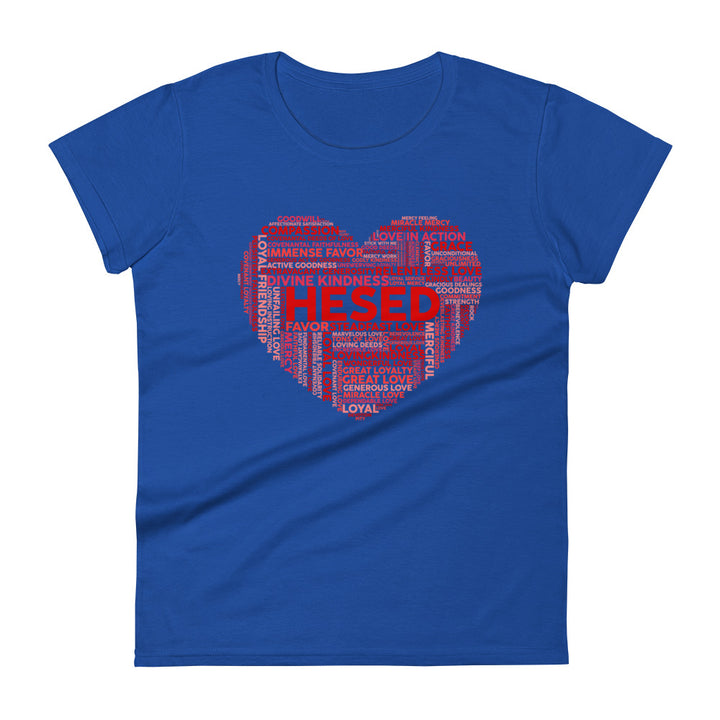 Hesed Heart Women's Tee Women's Tee Royal Blue S 