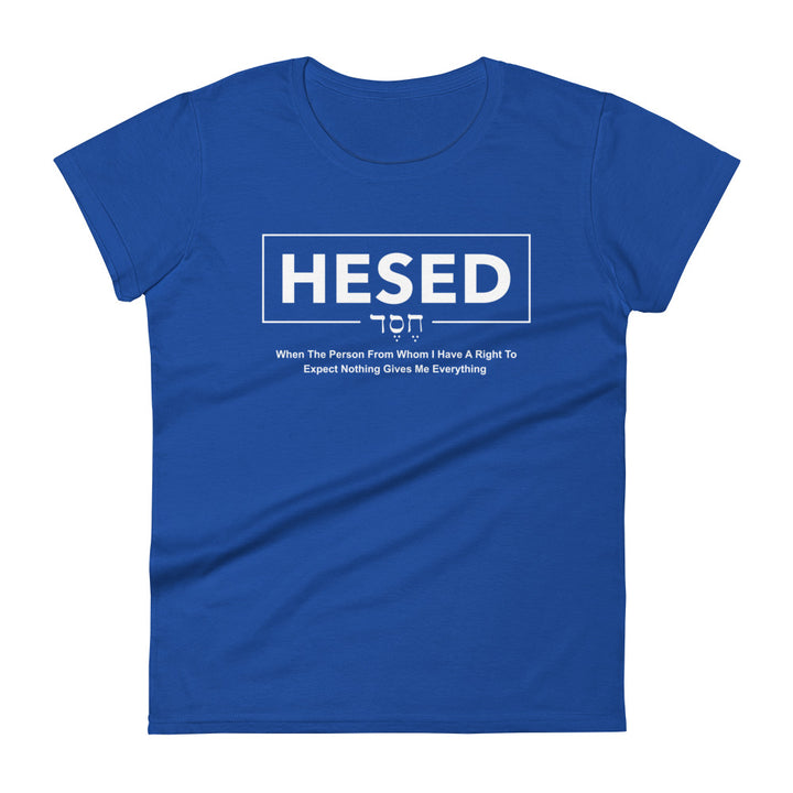 Hesed Everything Women's Tee Women's Tee Royal Blue  