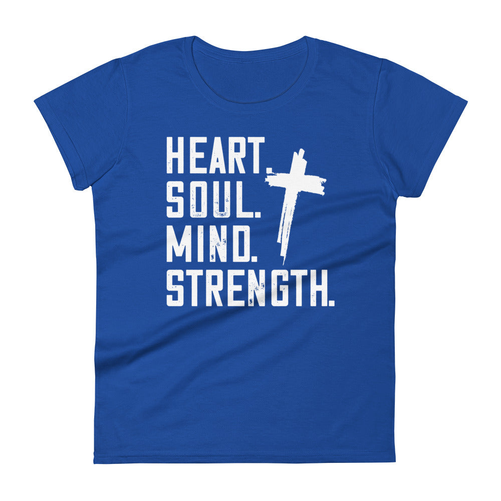 Heart Soul Mind Strength Women's Tee Women's Tee Royal Blue S 