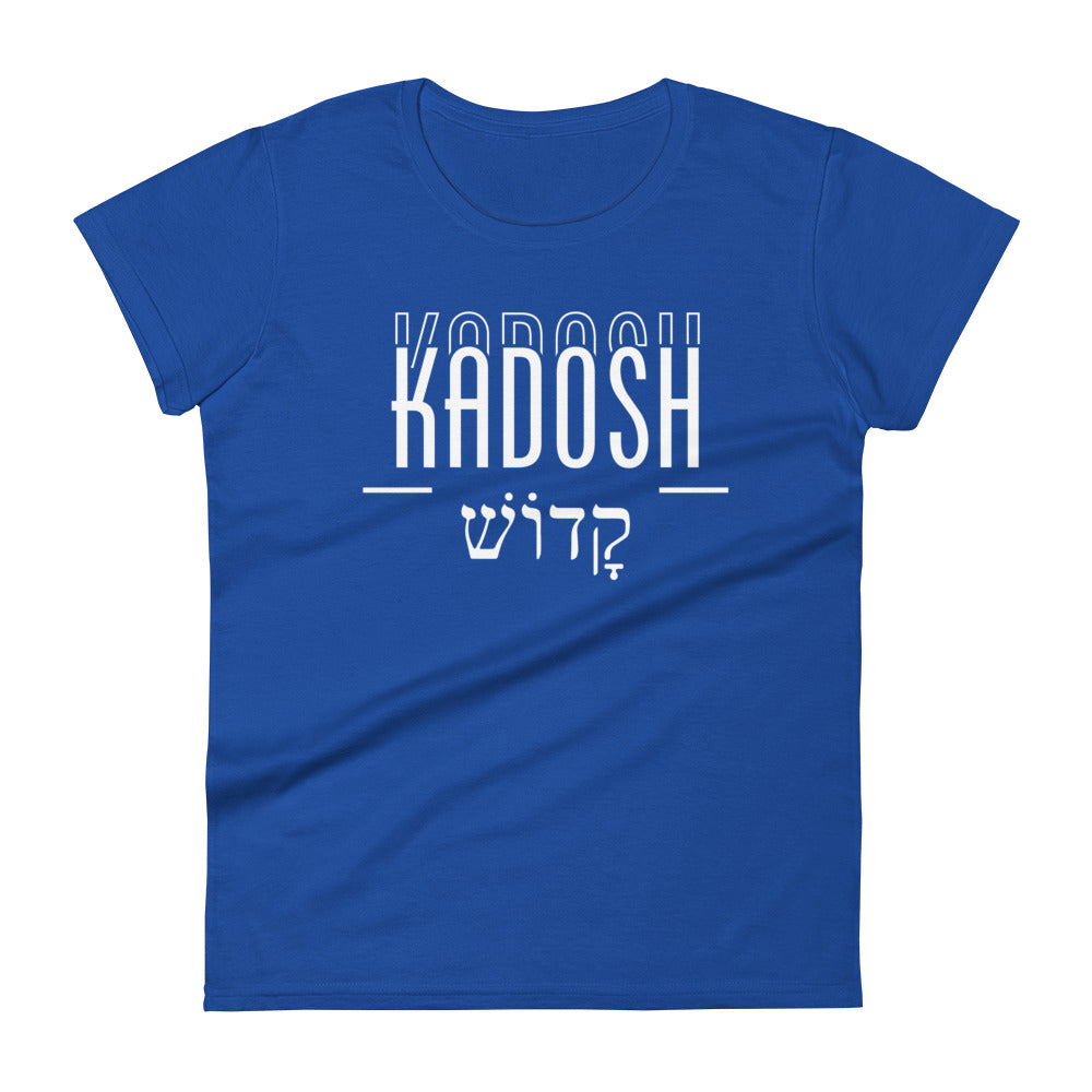 Kadosh Hebrew Script Women's Tee Women's Tee Royal Blue S 