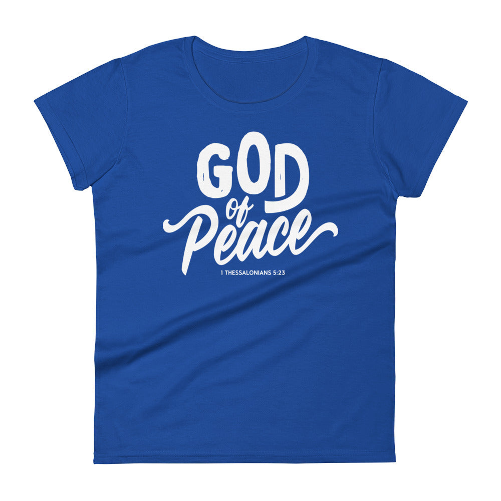 God of Peace Women's Tee Women's Tee Royal Blue S 