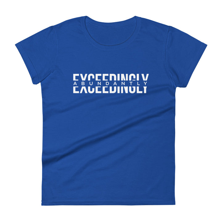 Exceedingly Abundantly Women's Tee Women's Tee Royal Blue S 