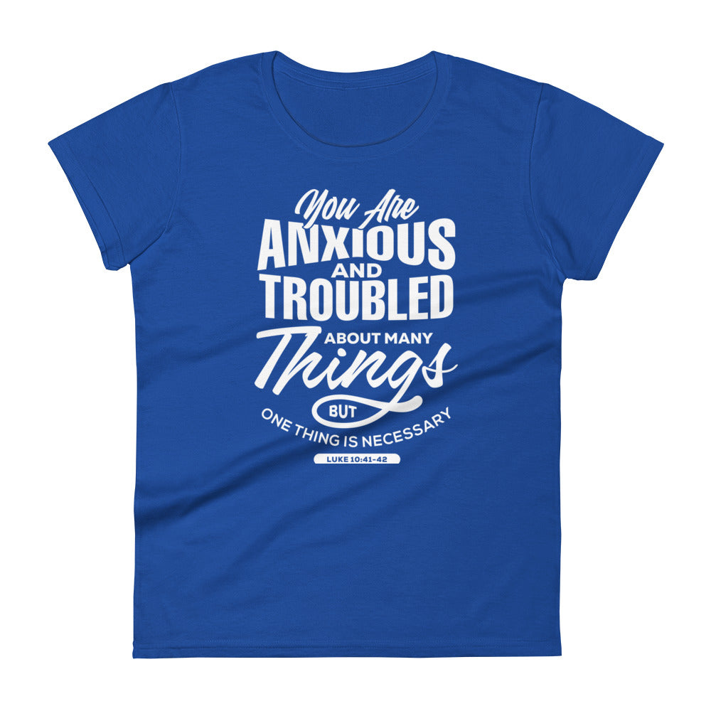 Anxious And Troubled Women's Tee Women's Tee Royal Blue S 