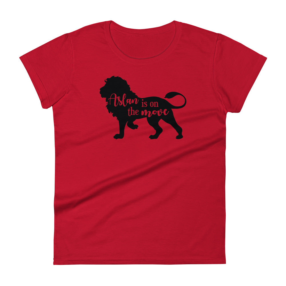 Aslan Is On The Move Women's Tee Women's Tee True Red S 