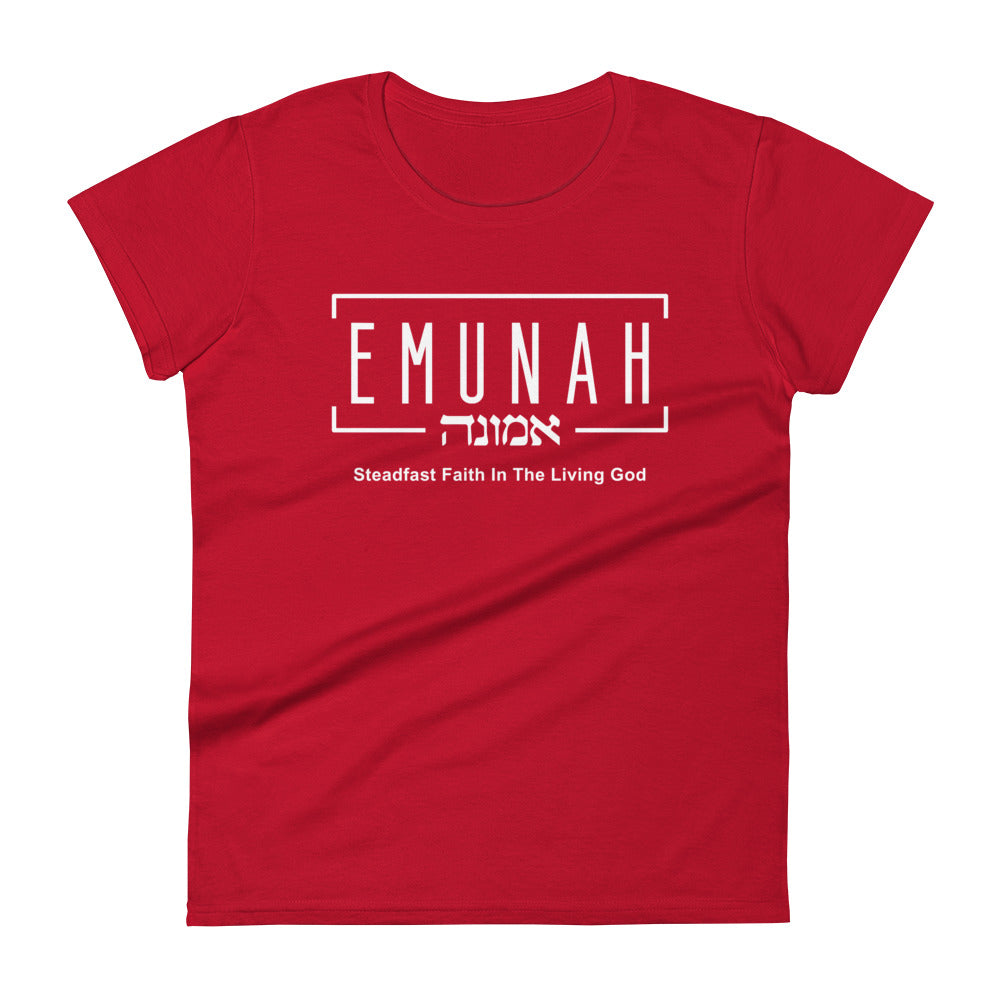 Emunah Steadfast Faith Women's Tee Women's Tee True Red S 